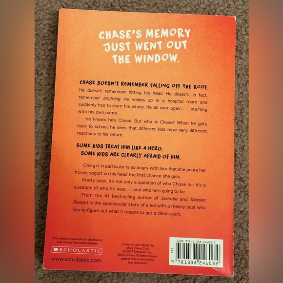 Set of 2 Books by Gordon Korman “Restart” New York Times Bestseller Ages 10-12 - Picture 4 of 15